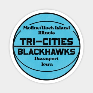 Defunct Tri-Cities Blackhawks Basketball Team Magnet