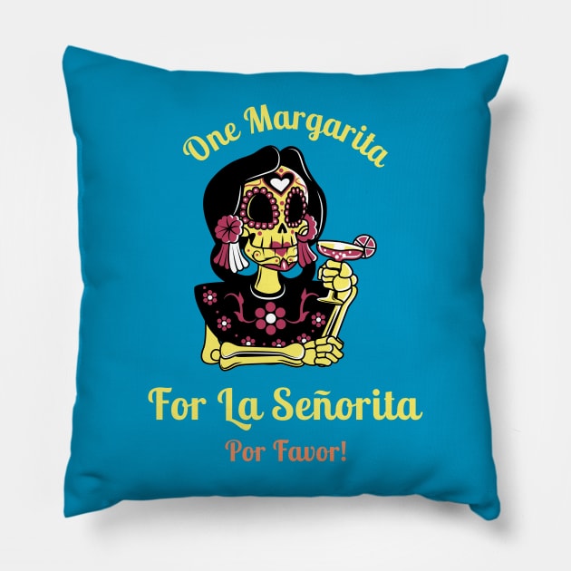 Margarita Lover Margaritas Pillow by Tip Top Tee's