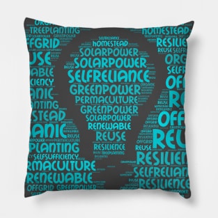 Ecological Word cloud Pillow