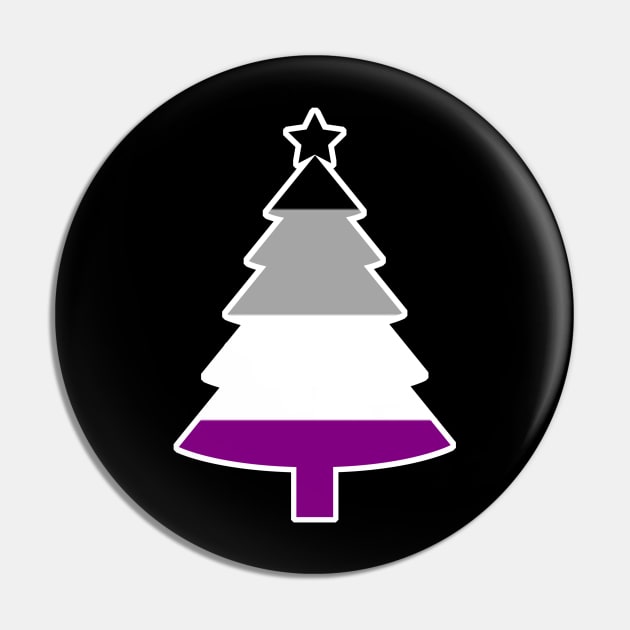 Christmas Tree LGBT Flag Asexual Pin by aaallsmiles