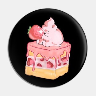 cute strawberry cake Pin