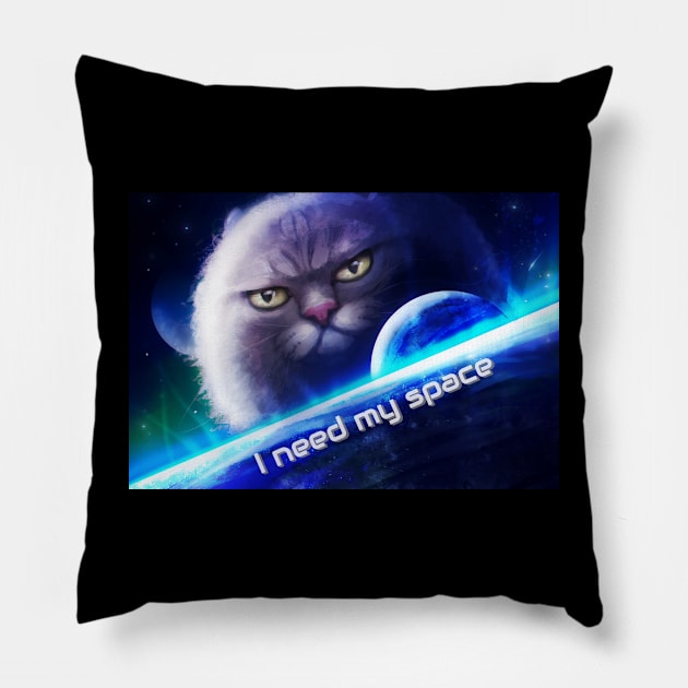 I need my space planetary cat Pillow by TeesToons