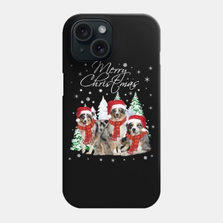 Australian Shepherd Christmas Tshirt Funny Xmas Gifts Phone Case