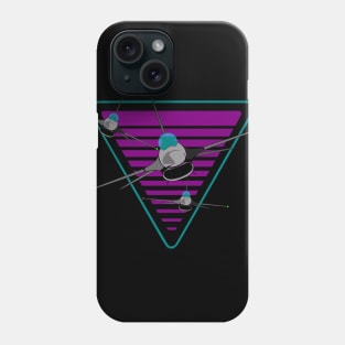 Fighter jets gamer eighties retro Phone Case