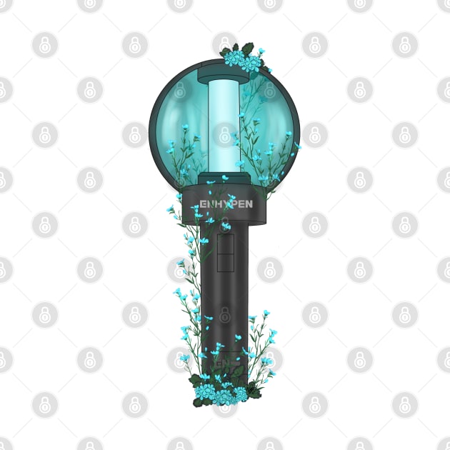 Enhypen kpop floral lightstick by RetroAttic