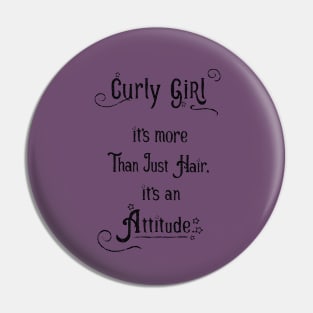 Curly Girl Pin