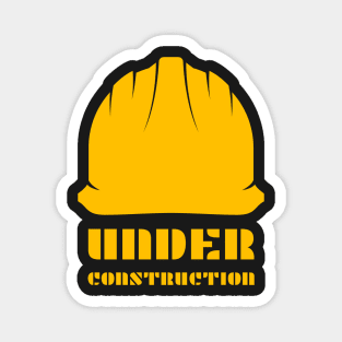 Under Construction Mask (Yellow) Magnet