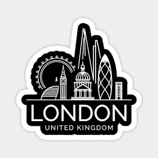 London United Kingdom City Skyline Magnet