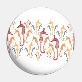 Polynesian Australian Aboriginal coloring Patterned Seahorses White default background Pin