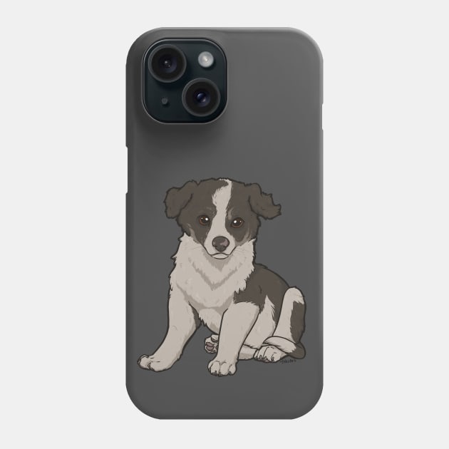 Border Collie Puppy Phone Case by TaksArt