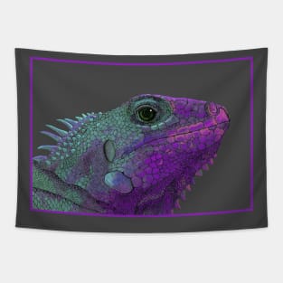 Purple Iguana Tapestry