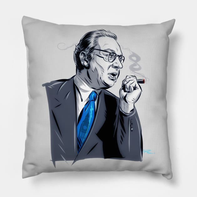 Alexander Korda - An illustration by Paul Cemmick Pillow by PLAYDIGITAL2020