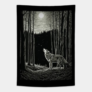 HOWLING WOLF Tapestry