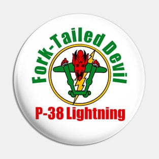 Fork-Tailed Devil P-38 Lightning Pin