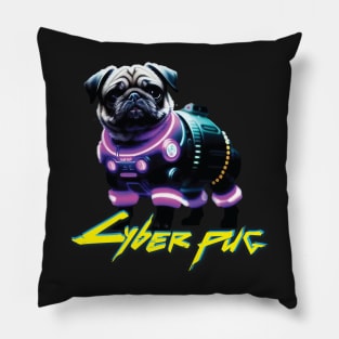 Just a Cyber Pug 2077 Pillow