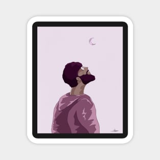 Colorful Digital Portrait Magnet