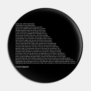 Clarice Lispector Quotes Pin