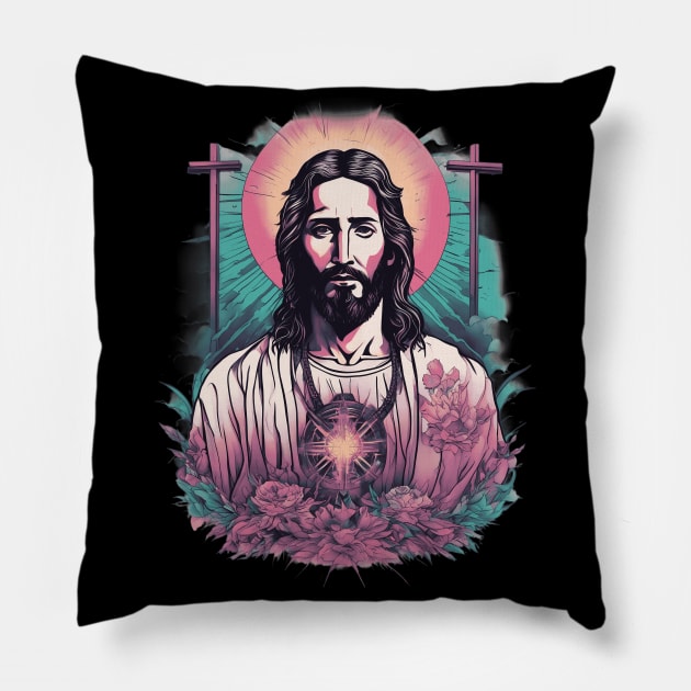 Jesus Christ the Only Begotten Son of God Pillow by animegirlnft