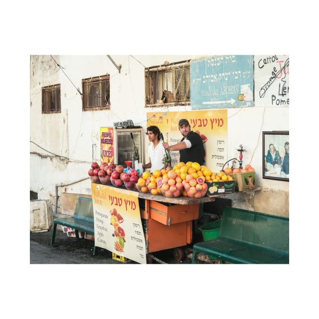 Israel, Safed. Fresh Squeezed Juice Stand by UltraQuirky