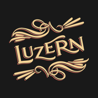 Luzern Switzerland Vintage Retro Style T-Shirt