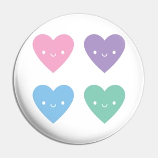 Kawaii Pastel Candy Hearts Pin