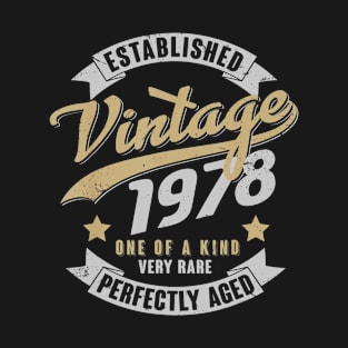 Vintage 1978 42nd Birthday Best Birtthday Gift T-Shirt