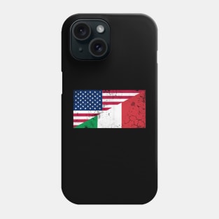 Italian American Flag Italy Italia Vintage Distressed Phone Case