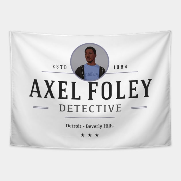 Axel Foley Detective - Est 1984 Detroit / Beverly Hills Tapestry by BodinStreet