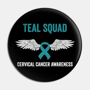 cervical cancer teal squad - gynecological cancer awareness month Pin