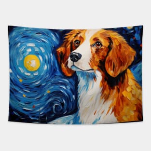 Kooikerhondje oil portrait Tapestry