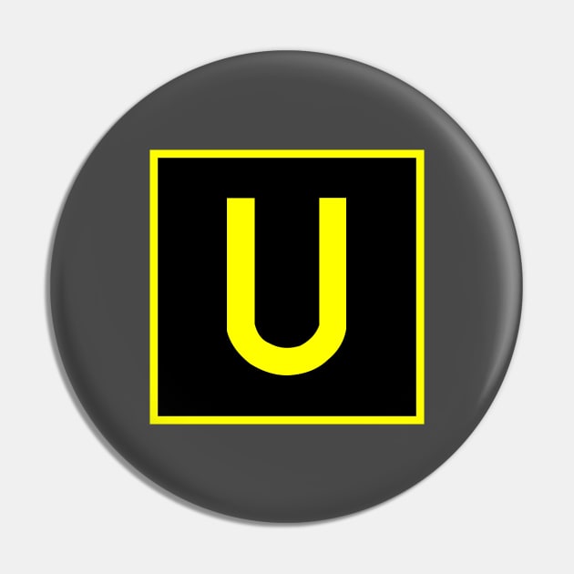 U - Uniform - FAA taxiway sign, phonetic alphabet Pin by Vidision Avgeek