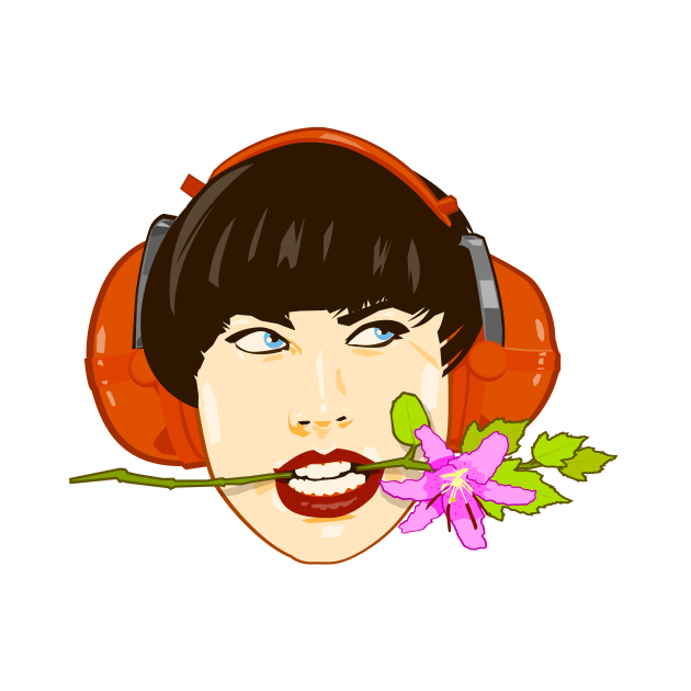 Girl Biting Flower by jafaris