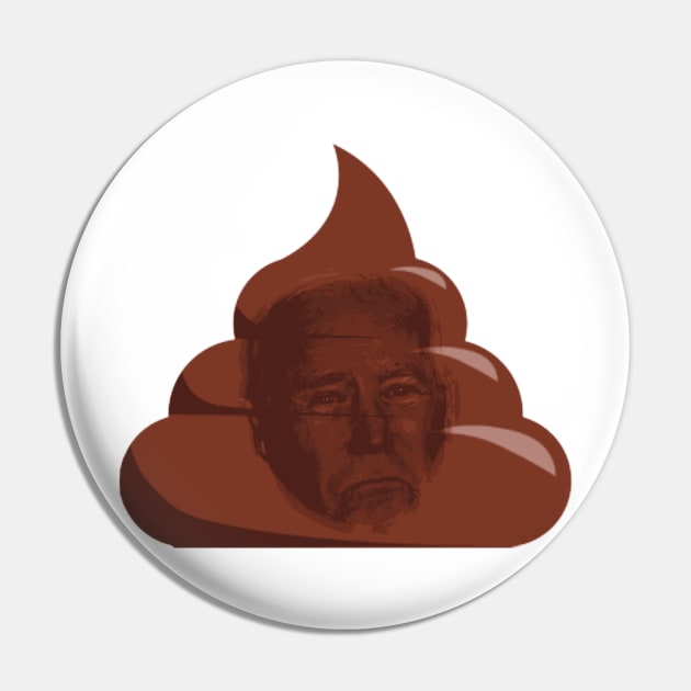 Biden Poop Emoji Pin by GMAT