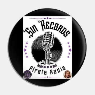 Sin Records Pirate Radio Pin