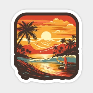 Tropical Sunset Magnet