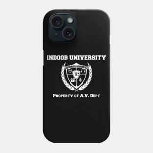 IU: A/V Dept (white print) Phone Case