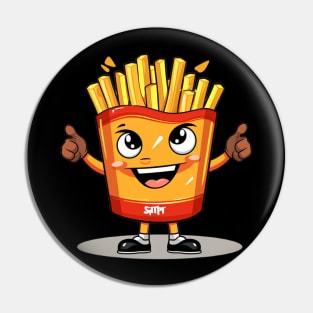 kawaii french fries T-Shirt cute potatofood Pin