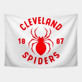 CLEVELAND SPIDERS red Tapestry