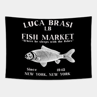 Luca Brasi Fish Market Worn Lts Tapestry