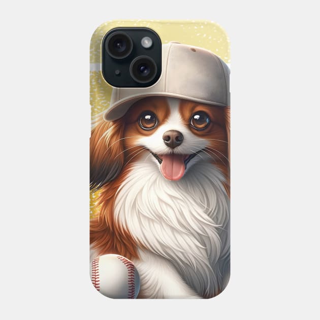 Game Day with the Cheerful Nederlandse Kooikerhondje. Phone Case by FashionPulse