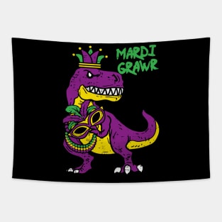 Mardi Grawr T-Rex Dino Tapestry