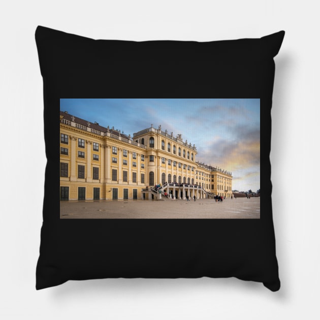 Schonbrunn Palace in Vienna, Austria Pillow by mitzobs