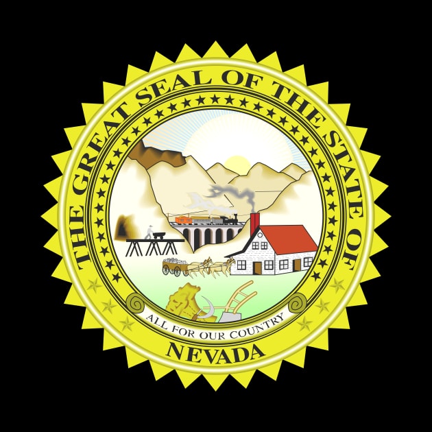 Seal of Nevada by Flags of the World