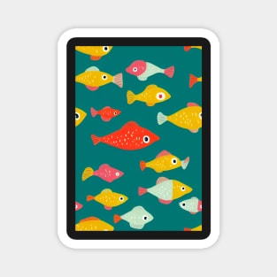 Fish pattern, a perfect gift for Anglers, Fisherman or any Nature Lover #6 Magnet