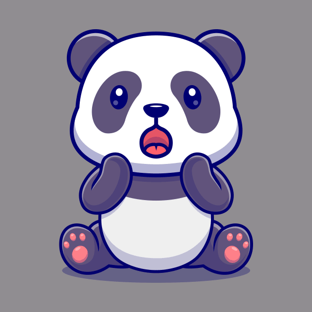 Cute Panda Surprised Cartoon by Catalyst Labs