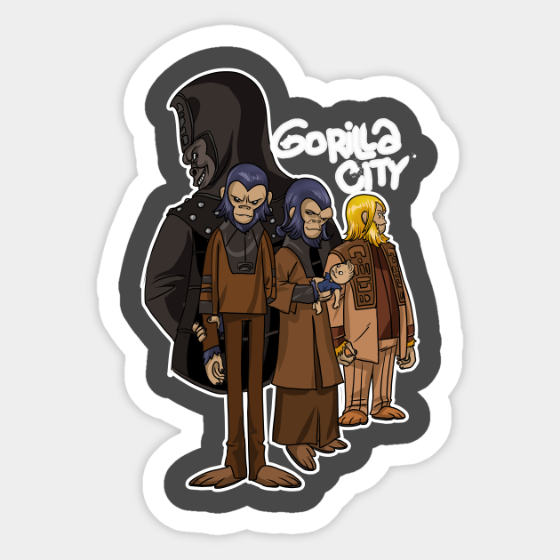 Gorilla City - Planet Of Apes - Sticker