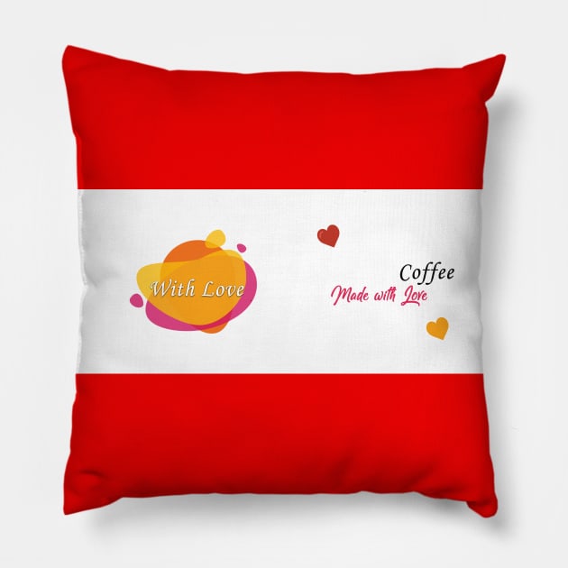 Coffee made with Love Pillow by adee Collections 