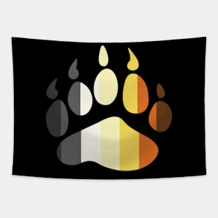 Pride Stripe Bear Paw Tapestry