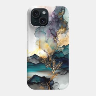 Mountain Eruption - Abstract Alcohol Ink Resin Art Phone Case