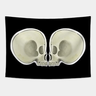 Two Skulls are better than one Tapestry